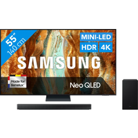 Koop SSamsung 55" Neo QLED QN73F 4K (2025) + Samsung HW-B750F (2025) - 6151124040077
